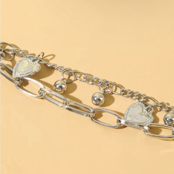 NEW FREE WITH PURCHASE Romantic Heart Shape Layered Bracelet - Picture 4 of 9